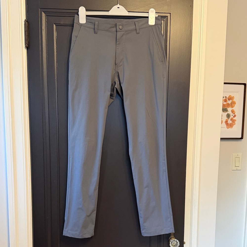 EUC RHONE Men's Slate Grey Commuter Pants, 30x32